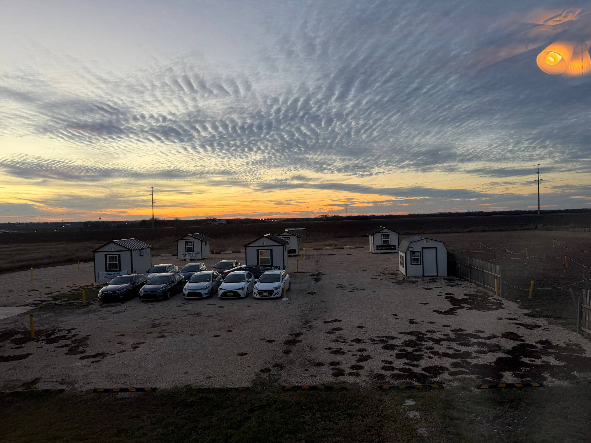 Car dealer lot photo